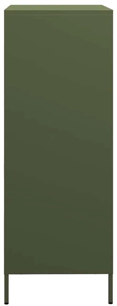 Móvel alto 68x39x101,5 cm aço verde azeitona