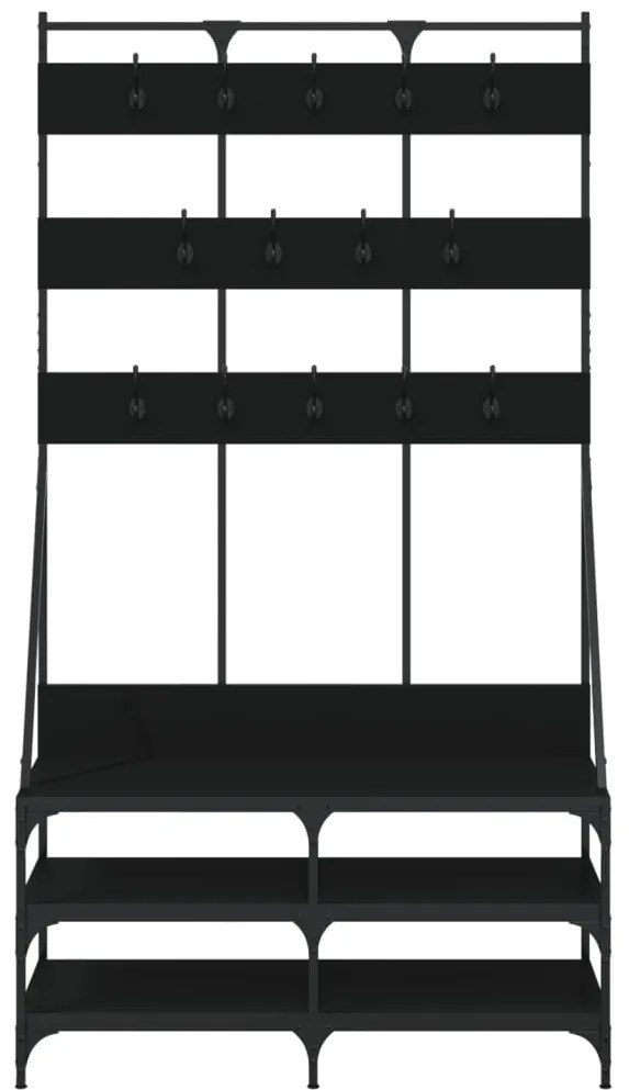 Conjunto de Entrada - Bengaleiro c/ arrumação de calçado 100x40x184 cm