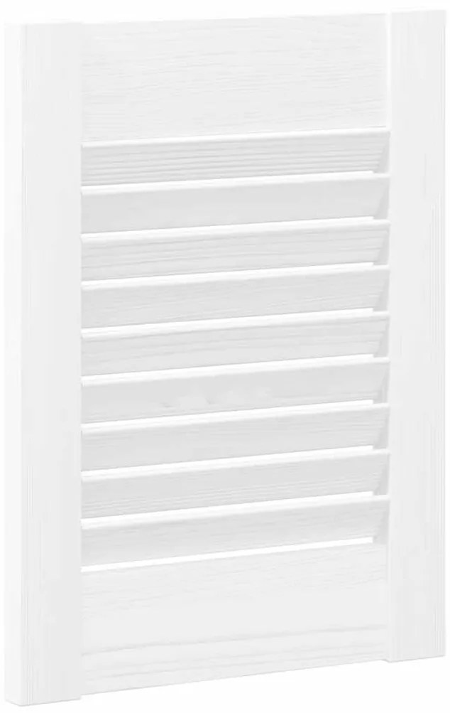 Portas de armário 4 pcs design de persiana 39,5x29,5 cm branco