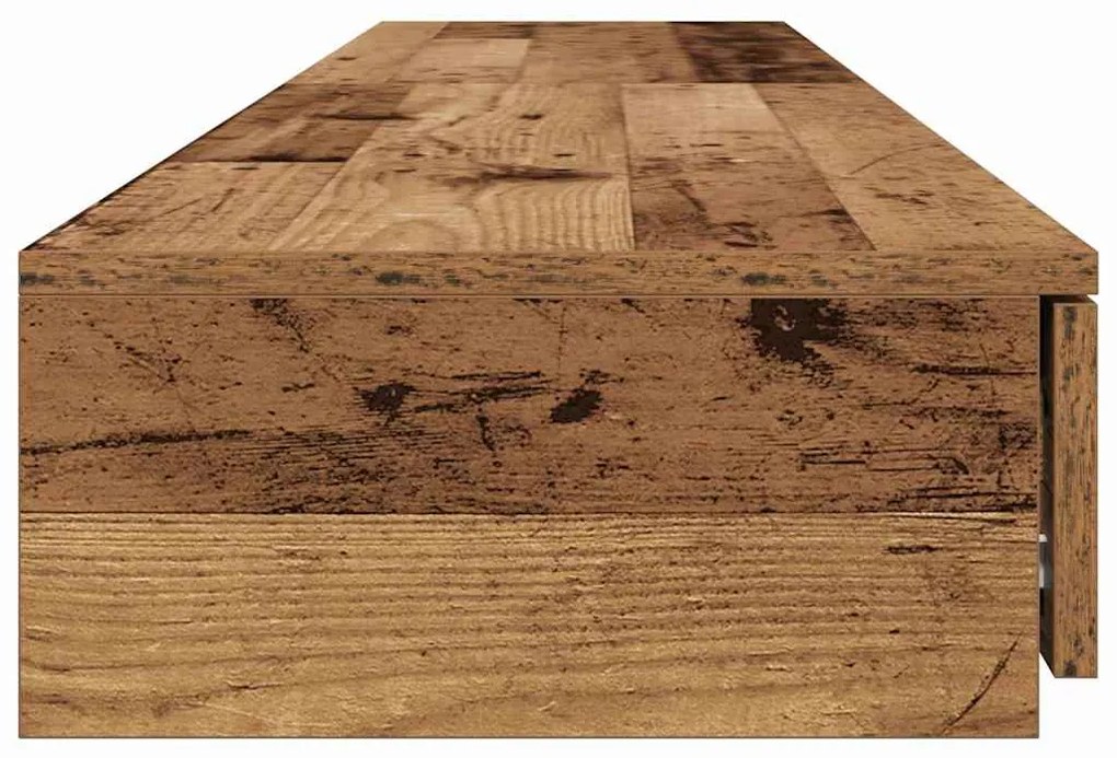Gavetas de Cama vidaXL em Madeira Velha 180x36,5x16,5 cm em Madeira de