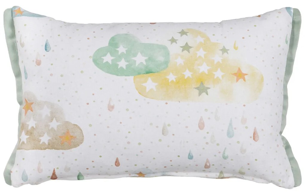 Almofada Infantil Estrelas 100 % algodão 45 x 30 cm