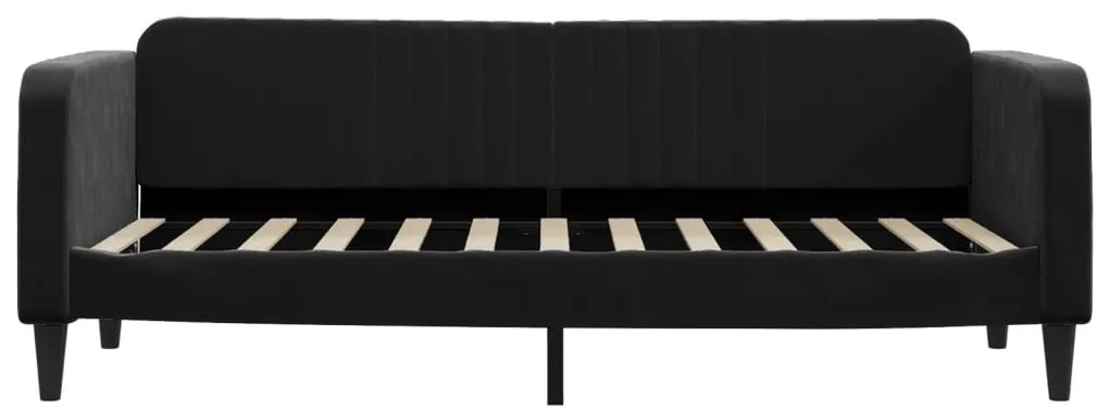 Sofá-cama 80x200 cm veludo preto