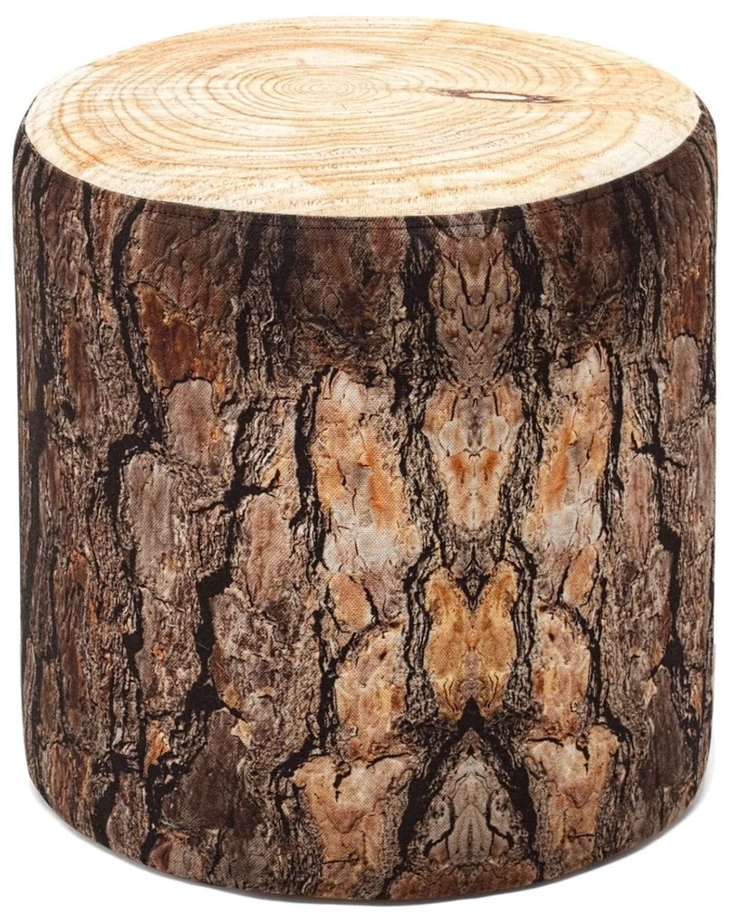 Tuffet Kutuk – Castanho Creme – 40 cm x 40 cm x 40 cm