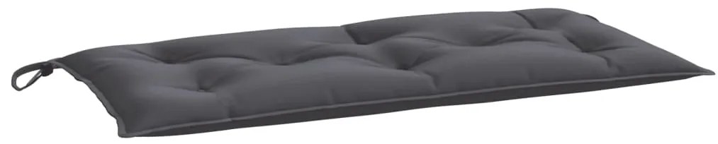 Almofadões banco jardim 2pcs 100x50x7cm tecido oxford antracite