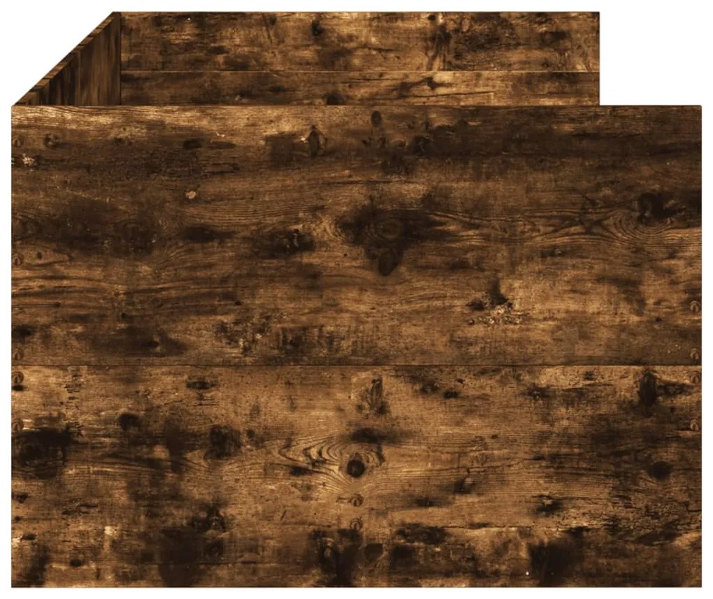 Sofá-cama com gavetas sem colchão 75x190 cm carvalho fumado