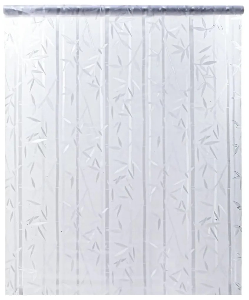 Películas para janela 2 pcs PVC fosco padrão de bambu