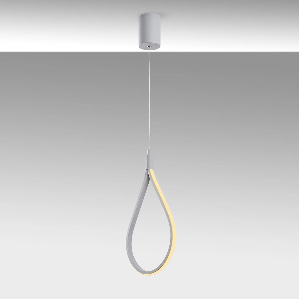 Candeeiro de Teto Damla – Cinzento – 23 cm x 50-100 cm x 10 cm