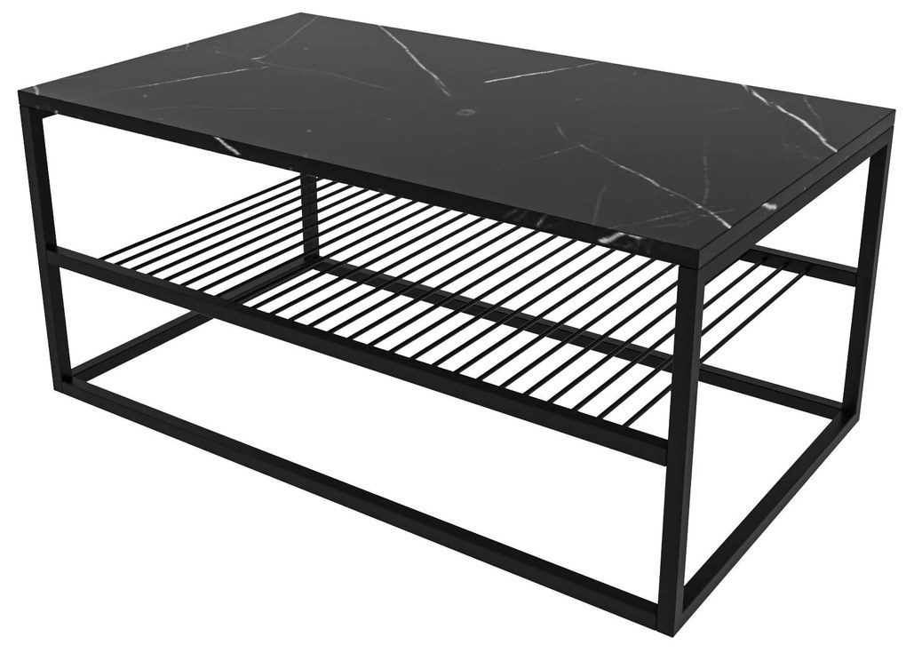 Mesa de Centro Asude – Preto – 95x42x55 cm