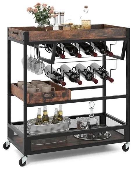 Conjunto de mesa de jantar para 2/4 pessoas com estrutura de metal e suporte de armazenamento - tamanho café 1