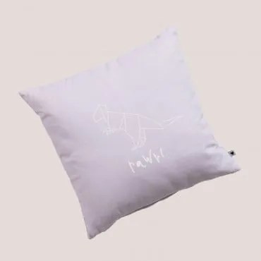 Almofada Quadrada 43x43 Cm Em Algodão Dinus Kids Mousse Violeta - Sklum