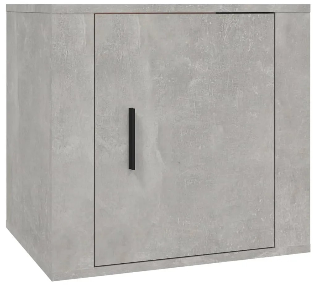 Mesas de cabeceira 2 pcs 50x39x47 cm cinzento cimento