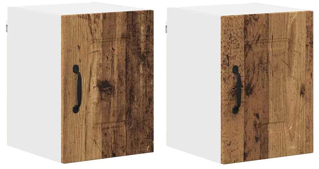 vidaXL Armário de Cozinha 2 pcs Madeira antiga 30 x 31 x 40 cm