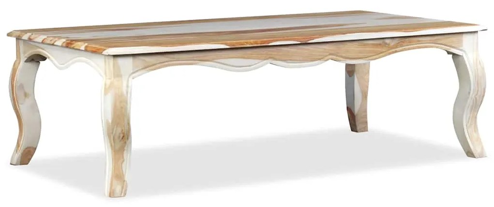 Mesa de centro madeira de acácia maciça 110x60x35 cm