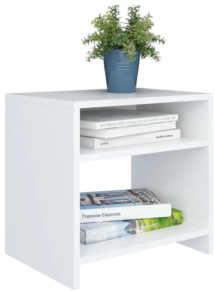 Mesa de cabeceira 40x30x40 cm derivados de madeira branco