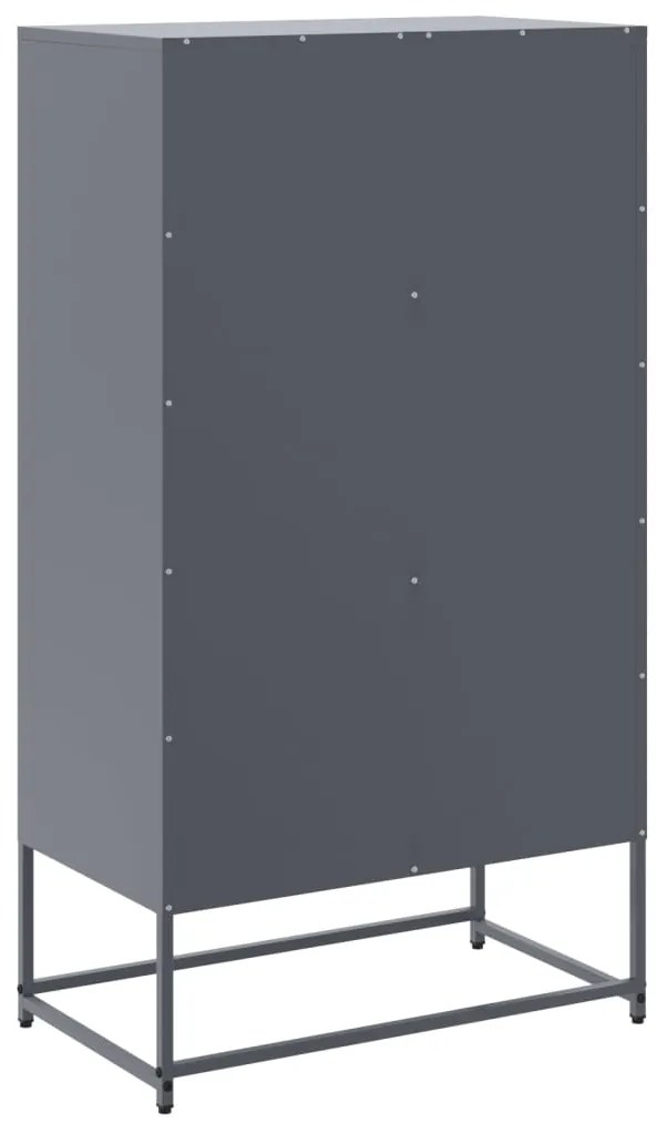 Aparador alto 68,5x38,5x123,5 cm aço antracite