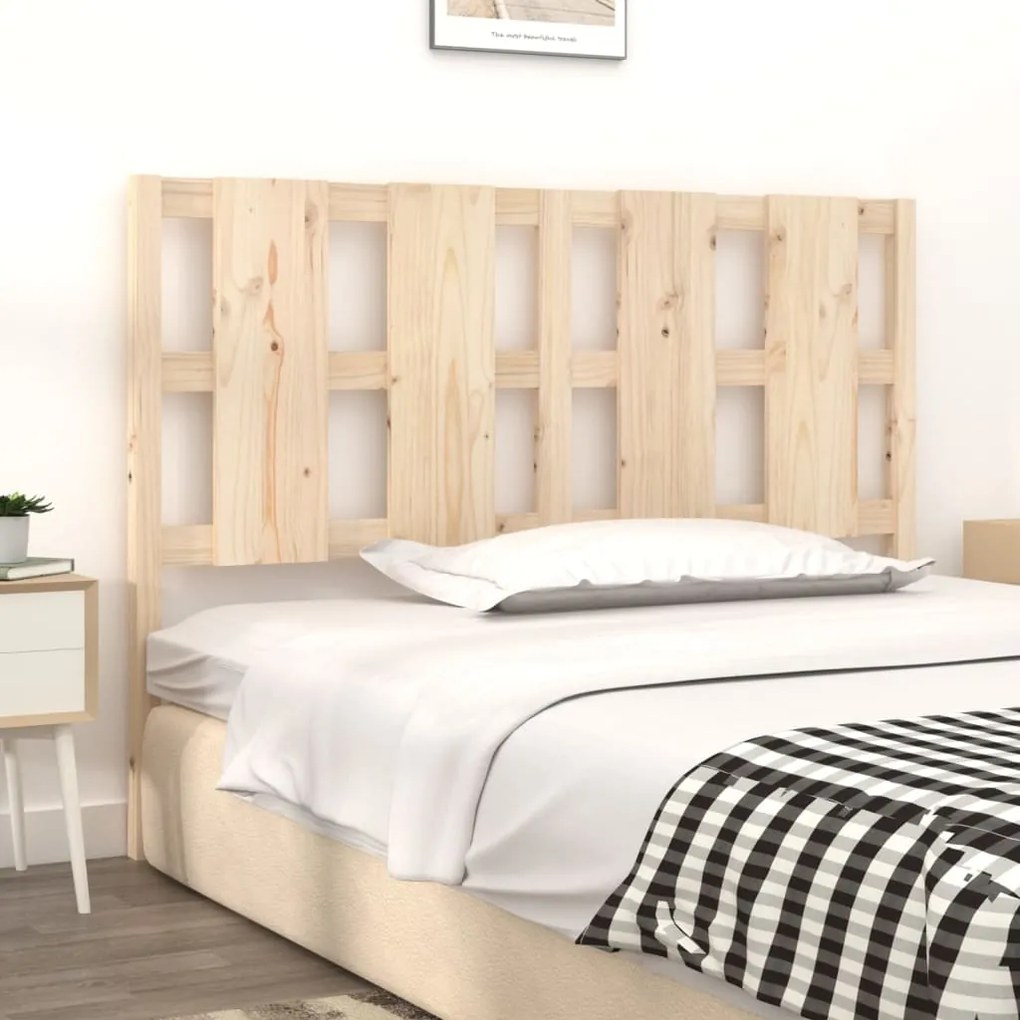 Cabeceira de cama 140,5x4x100 cm pinho maciço