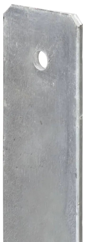 Âncoras de vedação 6 pcs 9x6x60 cm aço galvanizado prateado