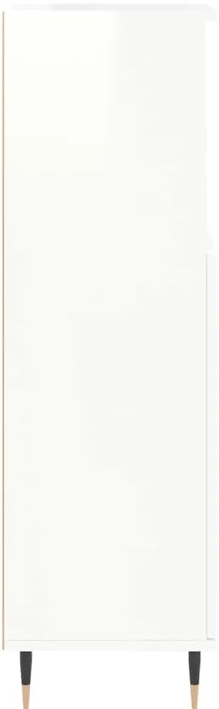 Armário de Casa de Banho  30x30x100 cm derivados de madeira branco bri