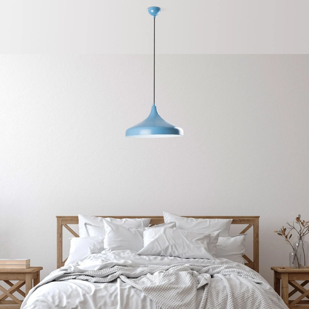 Candeeiro Chandelier Tattoo – Azul Claro – Ø36 h:22 cm