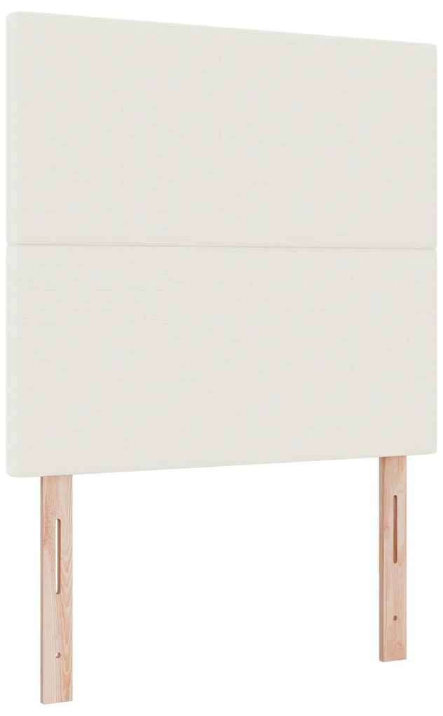 Cama Box Spring com Colchão Bege Solteiro Tecido Cotelê