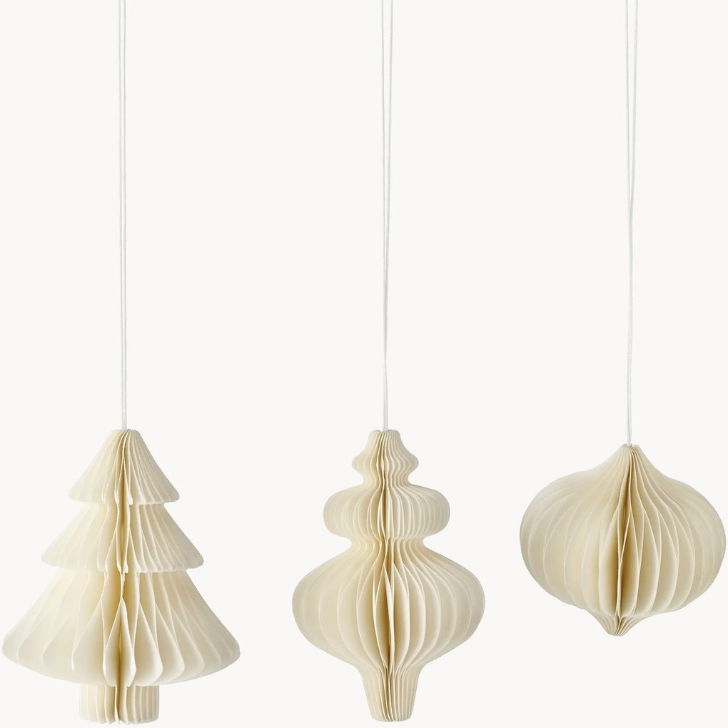 Ornamentos de Natal Passia, conjunto de 3