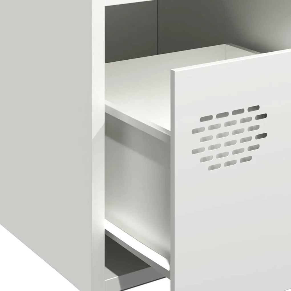 Aparador 68x39x73,5 cm aço laminado a frio branco