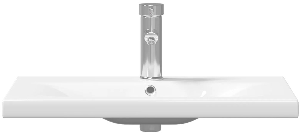 Gabinete de Pia de Casa de Banho com Lavabo Embutido Madeira Velha Mad
