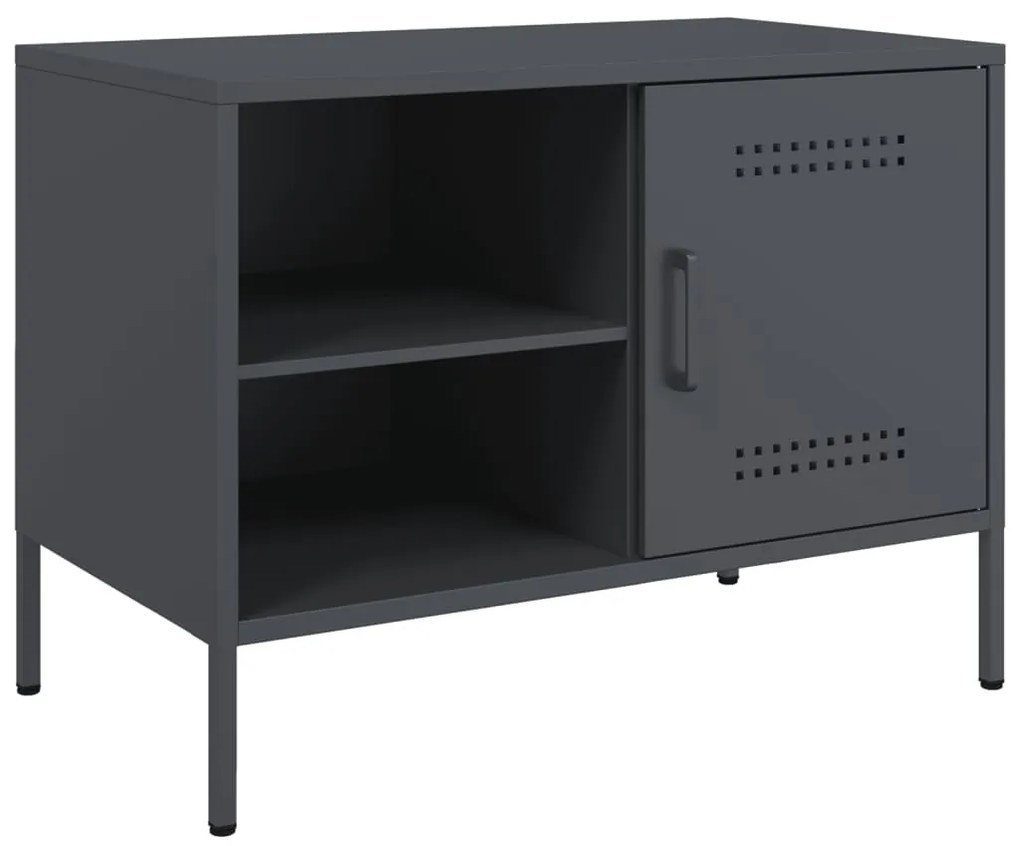 Móveis de TV 2 pcs 68x39x50,5 cm aço antracite