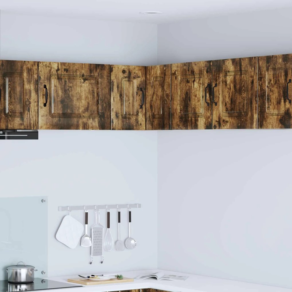 vidaXL Armário de Cozinha Kalmar Carvalho Defumado 57 x 57 x 40 cm