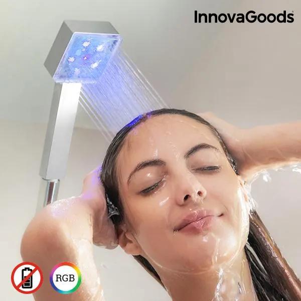 Eco-chuveiro LED com Sensor de Temperatura Square InnovaGoods