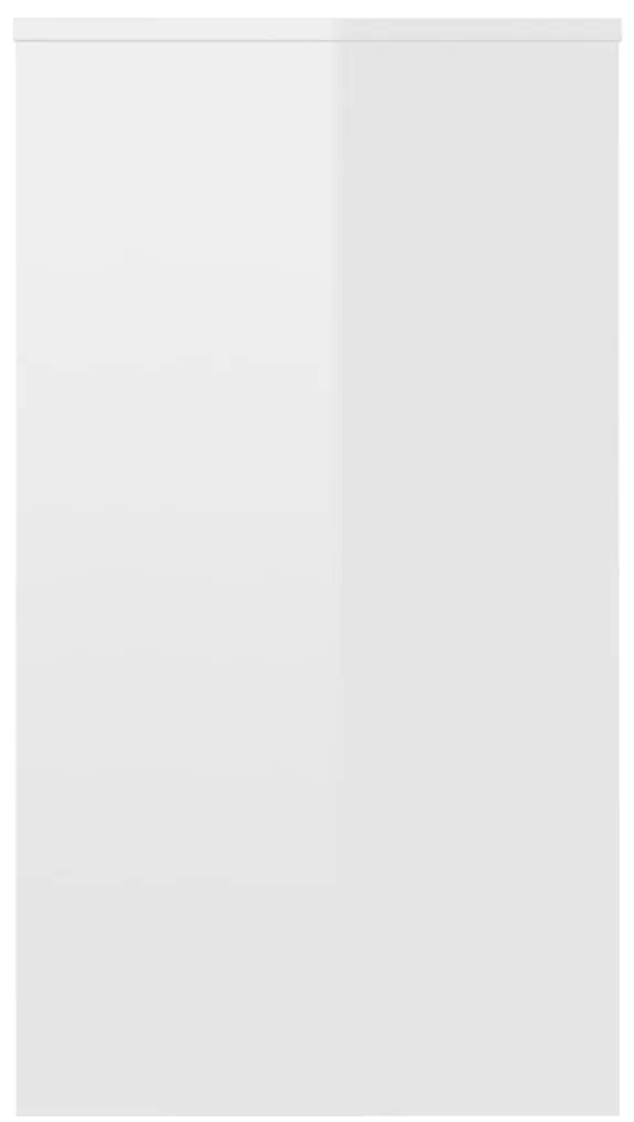 Secretária 90x40x72 cm derivados de madeira branco brilhante