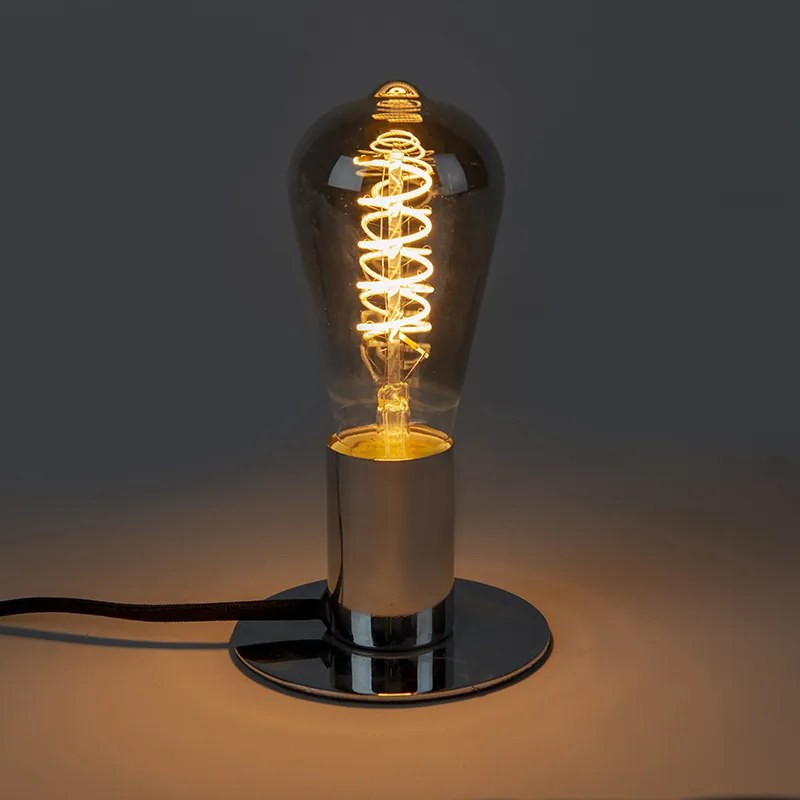 E27 regulável LED lâmpada de filamento trançado fumaça ST64 4W 136 lm 1800K