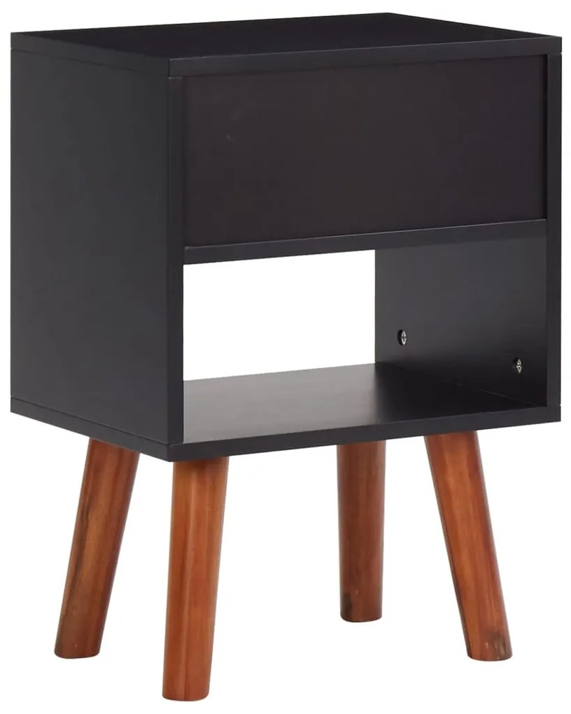 Mesa de cabeceira 40x30x57 cm madeira de acácia maciça