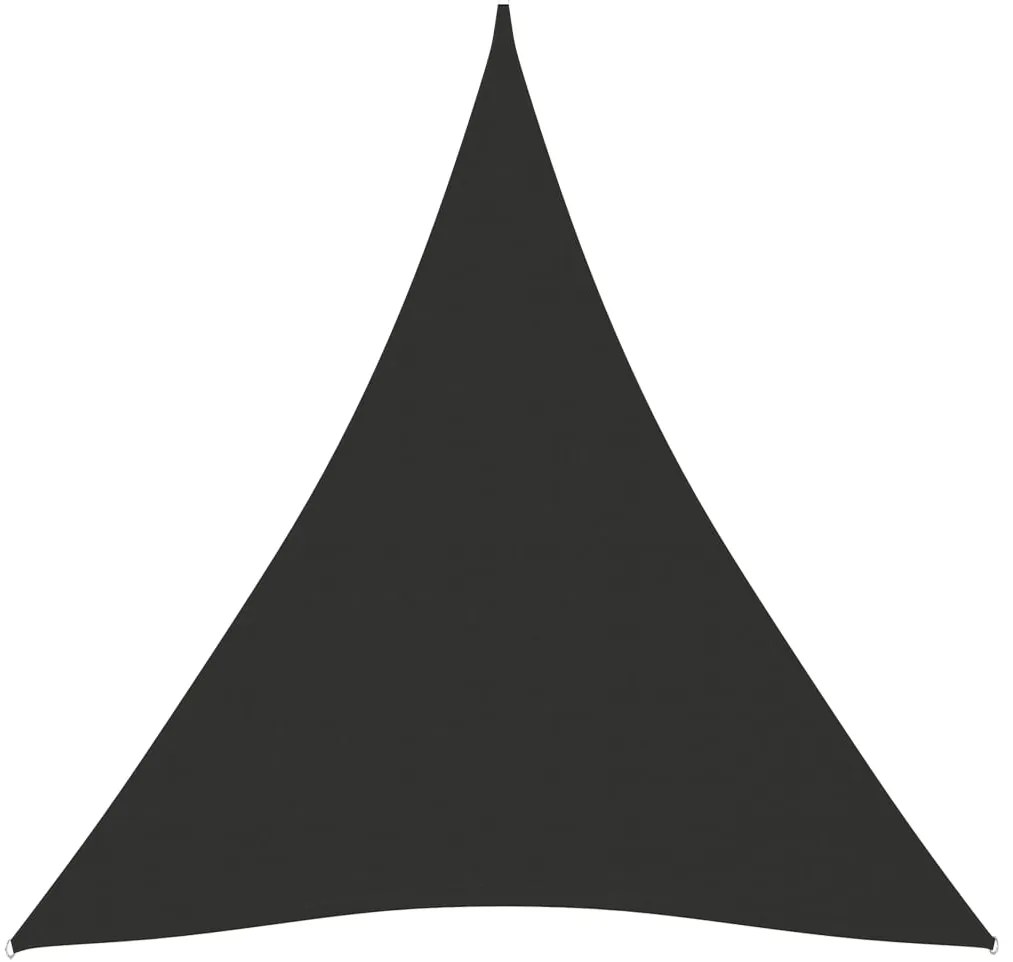 Para-sol estilo vela tecido oxford triangular 5x7x7 m antracite