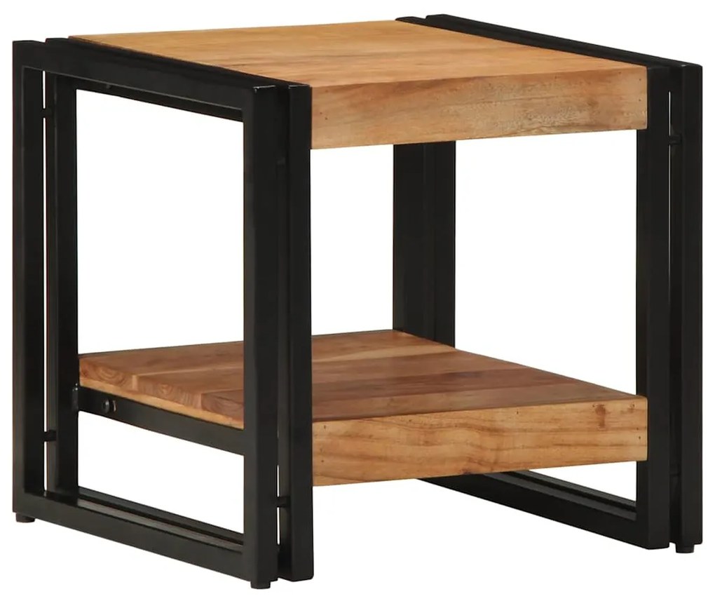 Mesa de Café vidaXL 40x50x38 cm Madeira Sólida de Acácia