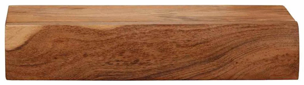 Prateleiras parede 2 pcs 40x17x8 cm madeira de acácia maciça