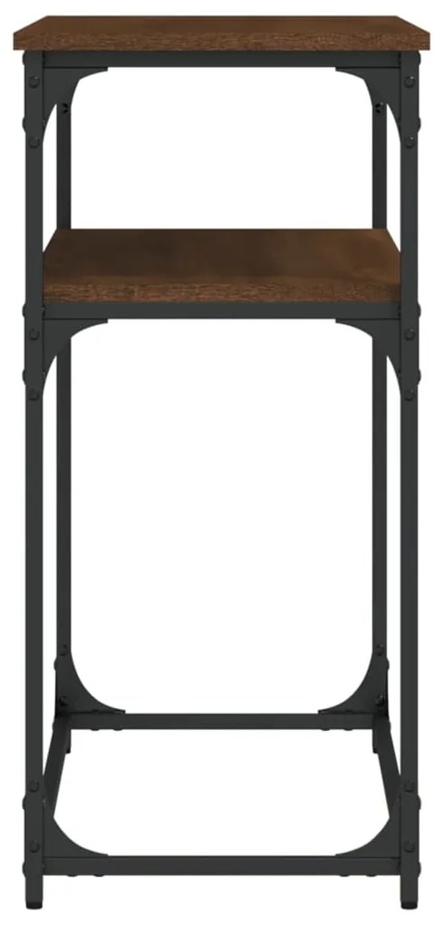 Mesa consola 100x35,5x75 cm derivados madeira carvalho castanho
