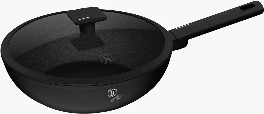 Wok antiaderente com tampa Matte Black Collection