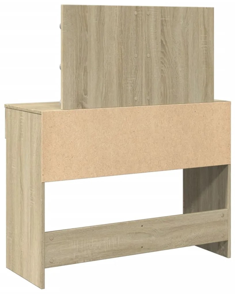 Toucador com LEDs 100x40x120 cm carvalho sonoma