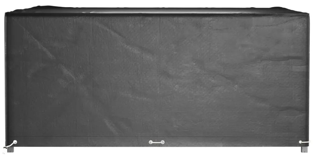Capas p/ mobília de jardim 2 pcs 16 ilhós 205x205x90cm quadrado