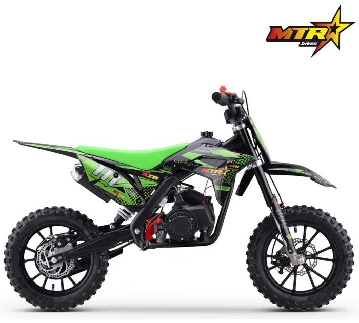 Mini Moto Infantil Gasolina 50 CC MTR Minicross XZR 2025 C/ Limitador Verde