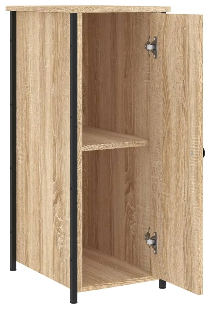 Mesa de cabeceira 32x42x80 cm derivados madeira carvalho sonoma