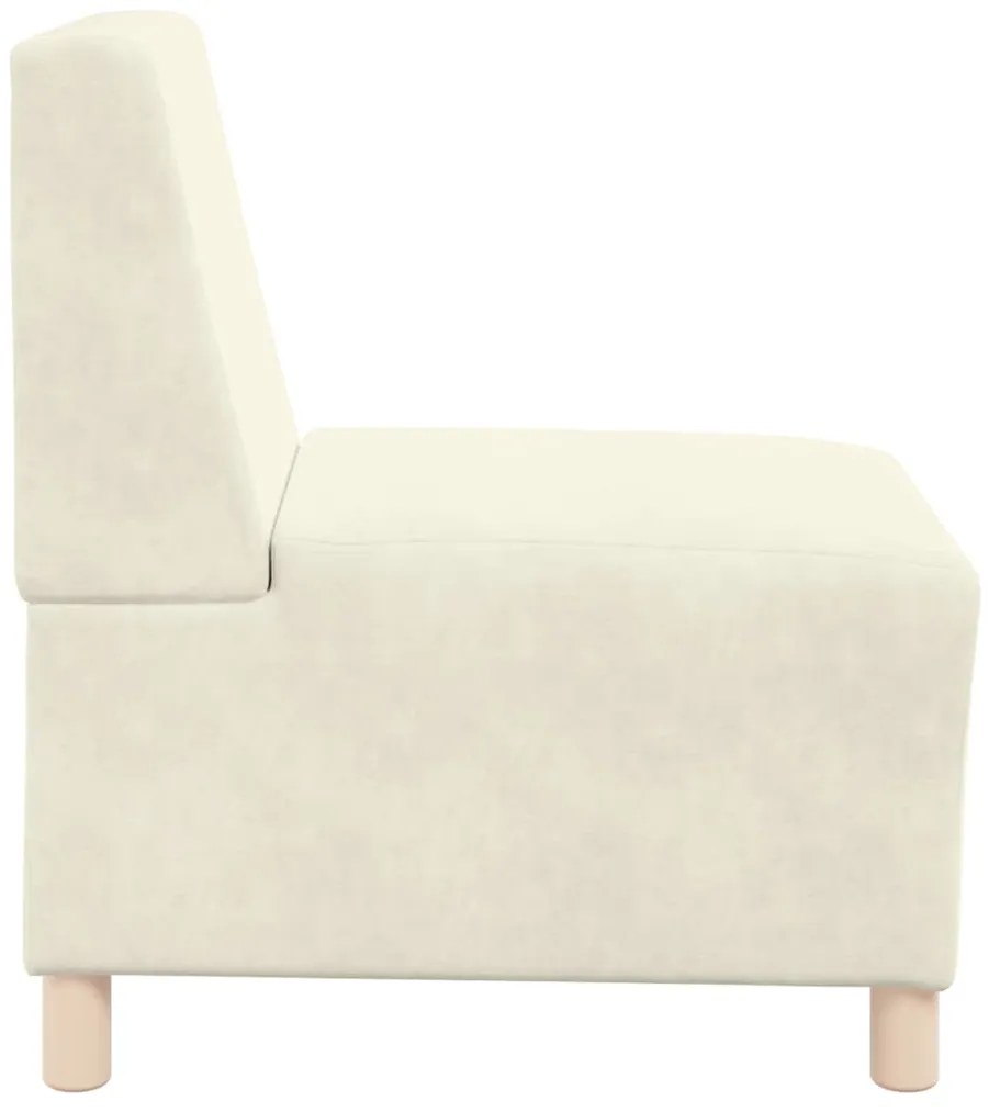 Poltrona 55 cm veludo cor creme
