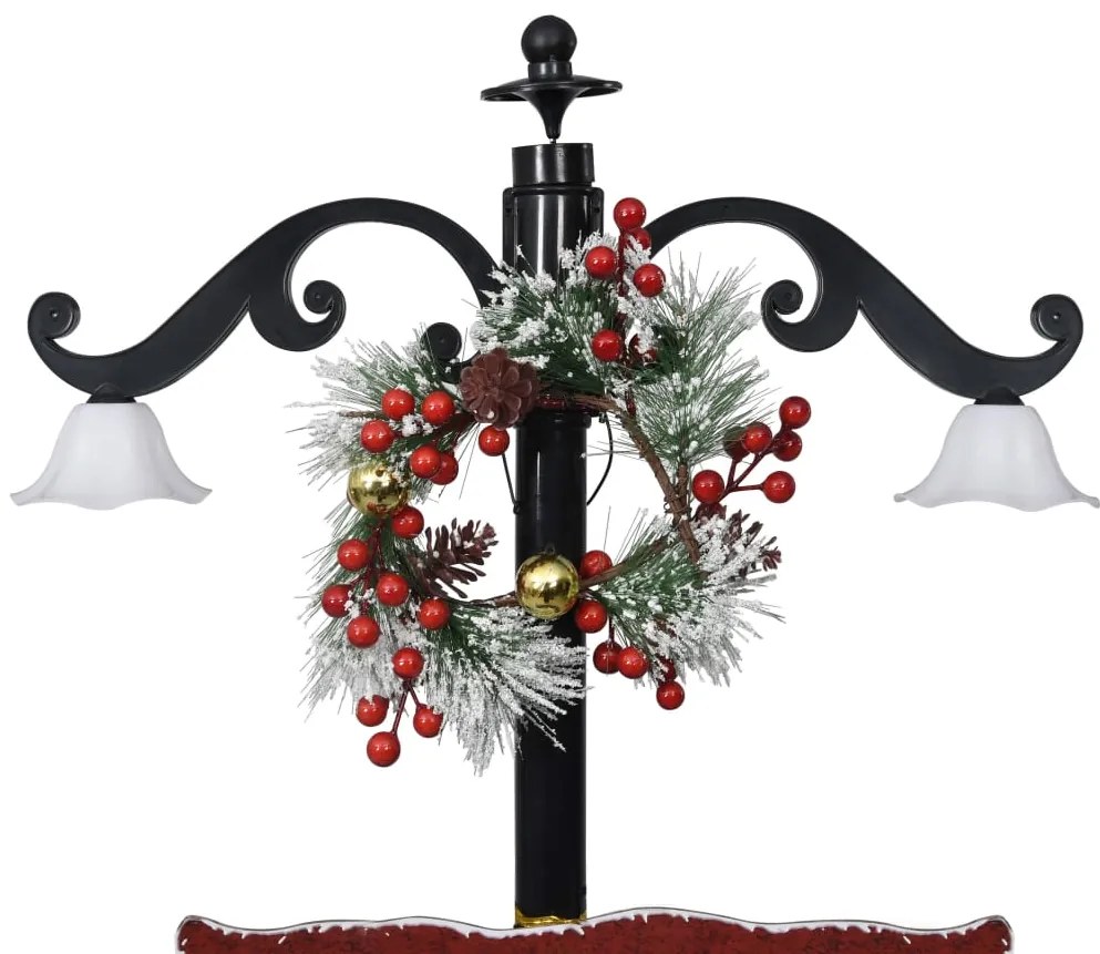 Árvore Natal c/ neve base formato guarda-chuva 170 cm PVC azul