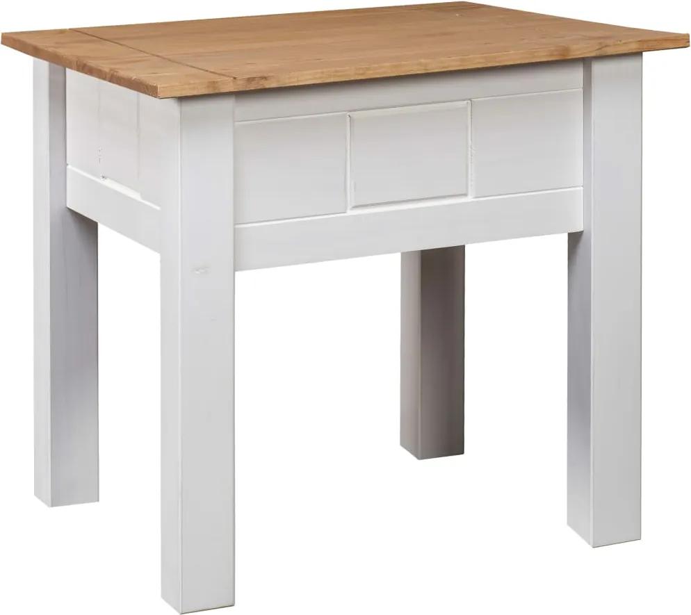 Mesa de cabeceira 50,5x50,5x52,5 cm pinho Panama branco