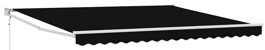 Toldo Retrátil Automático vidaXL Preto 400x300 cm