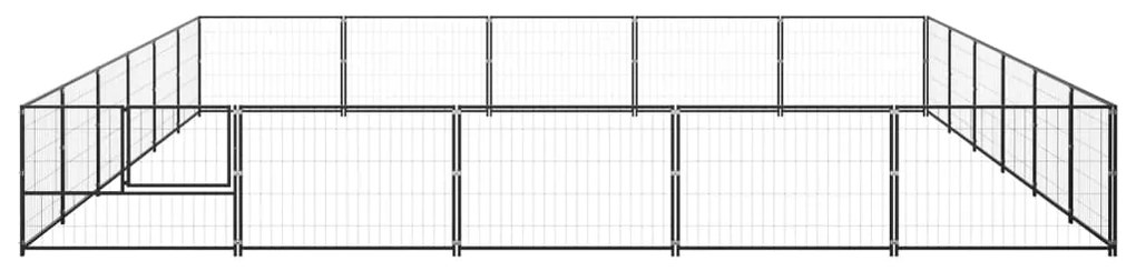 Canil para cães 30 m² aço preto