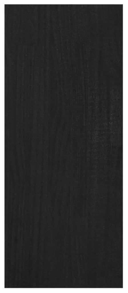 Estante/divisória 100x30x71,5 cm madeira de pinho preto