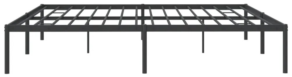 Estrutura de cama 193x203 cm metal preto