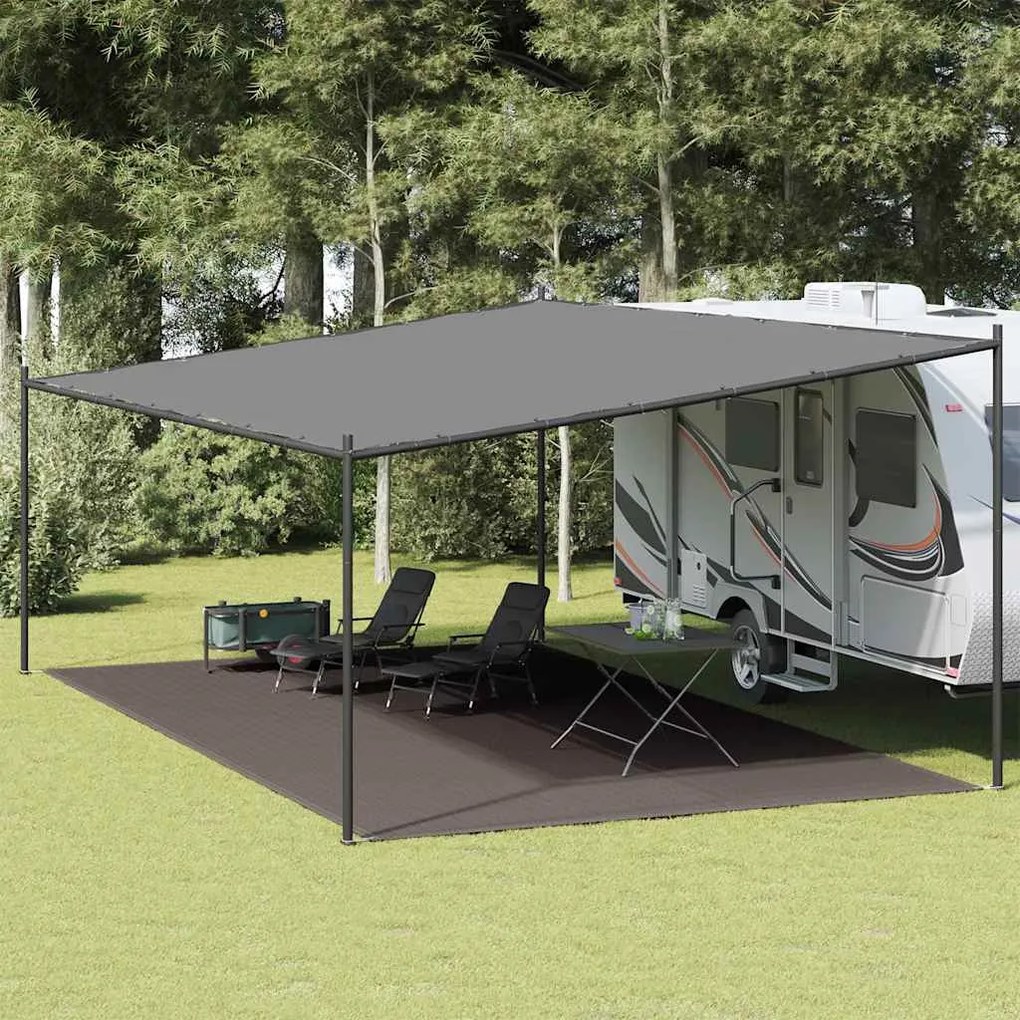 vidaXL Tapete de campismo para tenda 400x600 cm antracite